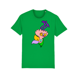 product image of illustrated t-shirt with colorful bird print _sarah_haug